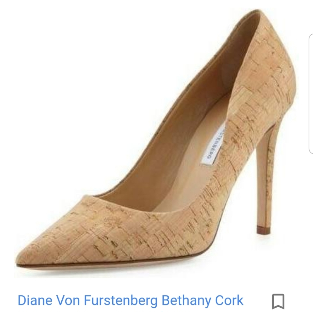 ISO DVF Bethany Cork Pumps Size 5.5